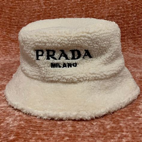 prada bucket hat sherpa|Prada hat farfetch.